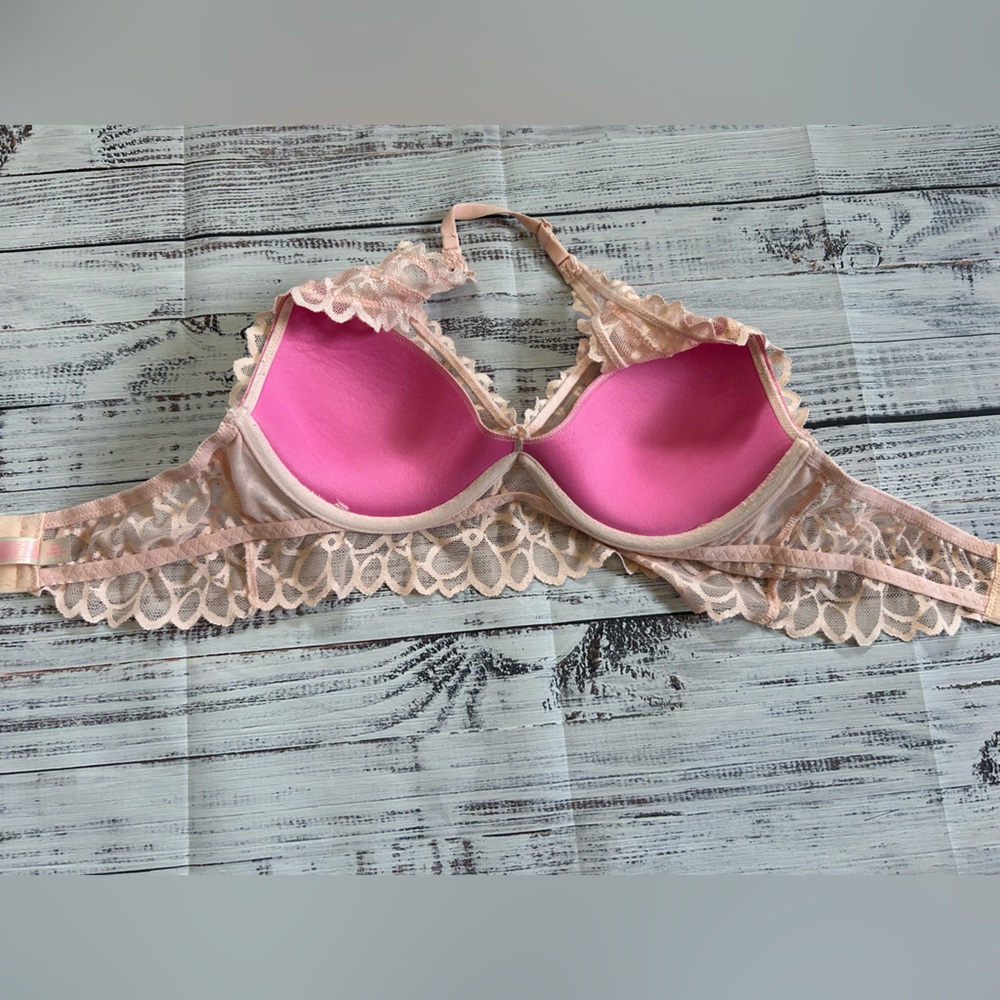 Victoria Secret PINk Lace Halter Bralette in Pink - Picture 2 of 4